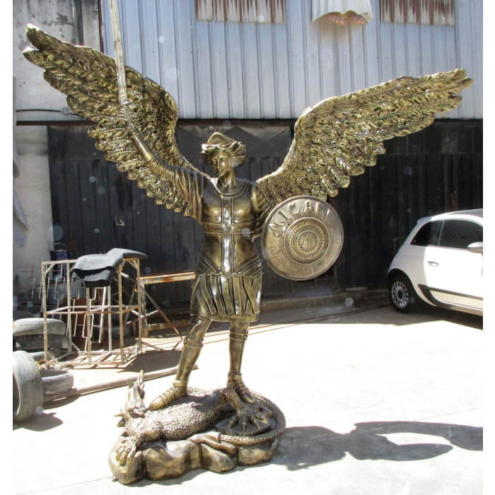 St. Michael Archangel 76 Inch,St. Michael Archangel Seventy Six Inch,St. Michael Archangel Angel Statue,76 Inch St. Michael Archangel,Seventy Six Inch St. Michael Archangel Statue