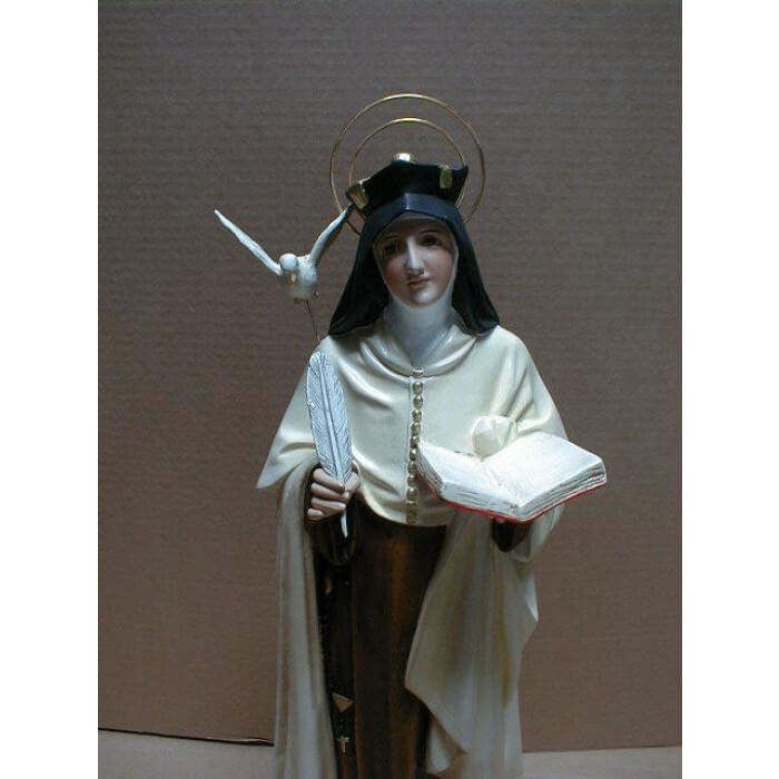 St. Therese of Avila 22 Inch,St. Therese Twenty Two Inch Saint,St. Therese Saint Statue,22 Inch St. Therese Statue,Twenty Two Inch St. Therese of Avila Statue