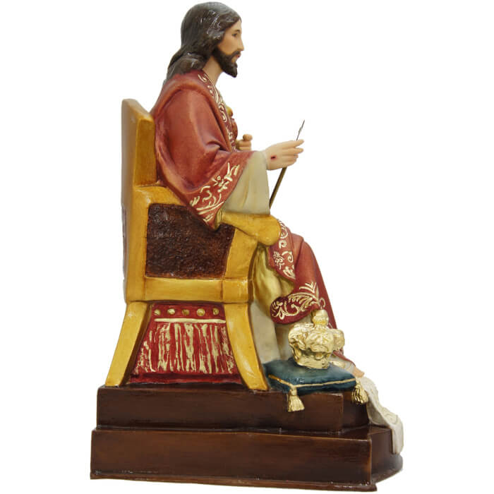 Christ the King Throne 14 Inch,Christ the King Throne Fourteen Inch,Christ the King Throne Statue,14 Inch Christ the King Throne,Fourteen Inch Christ the King Throne Statue