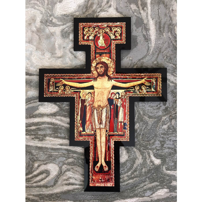Crucifix 32 Inch San Damiano, Crucifix Thirty Two Inch, Crucifix San Damiano Statue, 32 Inch Crucifix San Damiano, Thirty Two Inch Crucifix San Damiano Statue