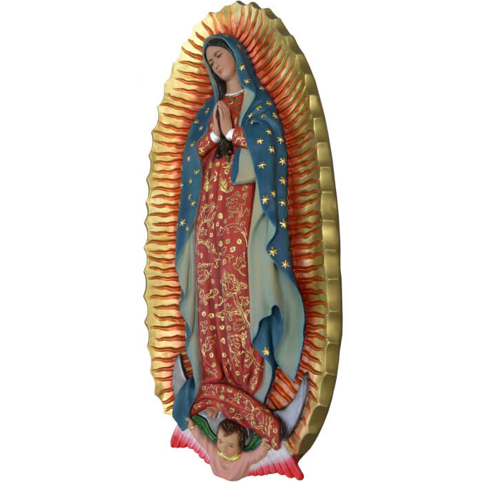 Guadalupe 28 Inch plaque, Guadalupe Twenty Eight Inch plaque, Guadalupe plaque Statue, 28 Inch Guadalupe plaque, Twenty Eight Inch Guadalupe plaque Statue