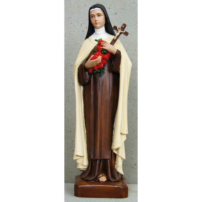 St. Therese 11 Inch, St. Therese Eleven Inch Saint, St. Therese Saint Statue, 11 Inch St. Therese Statue, Eleven Inch St. Therese Statue