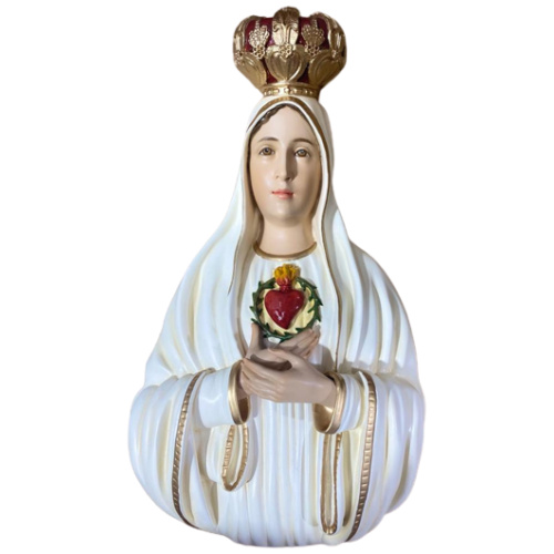 immaculate heart of fatima plaque 14"