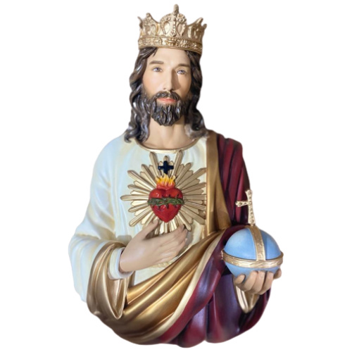christ the king plaque (sacred heart) 14"