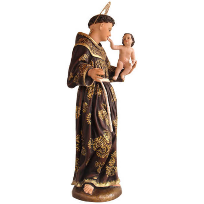 St. Anthony 35 Inch, St. Anthony Thirty Five Inch, St. Anthony Colonial fancy Statue, 35 Inch St. Anthony Colonial fancy, Thirty Five Inch St. Anthony Colonial fancy Statue