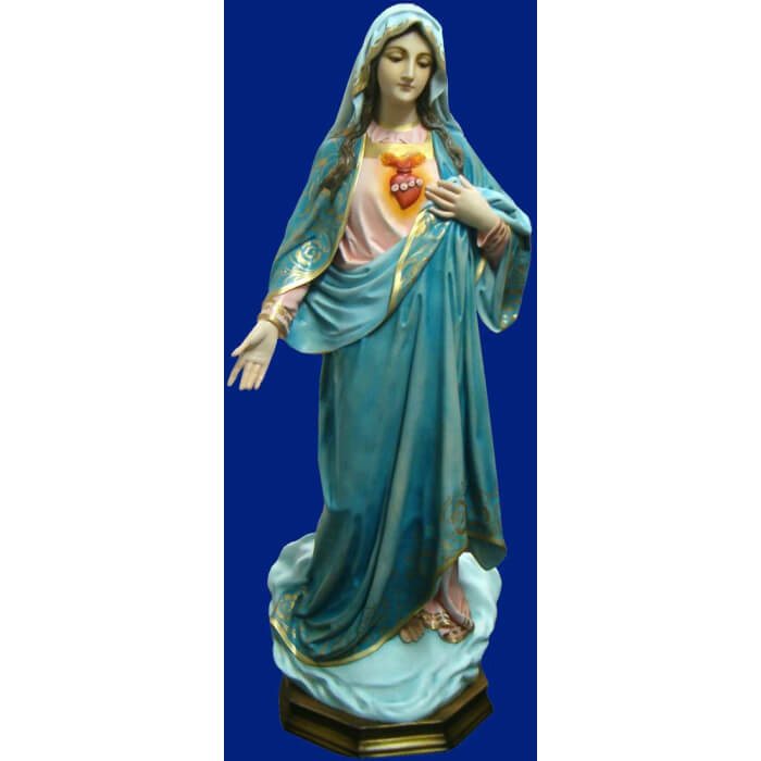 Immaculate Heart 45 Inch, Immaculate Heart Forty Five Inch, Immaculate Heart Virgin Statue, 45 Inch Immaculate Heart, Forty Five Inch Immaculate Heart Statue 