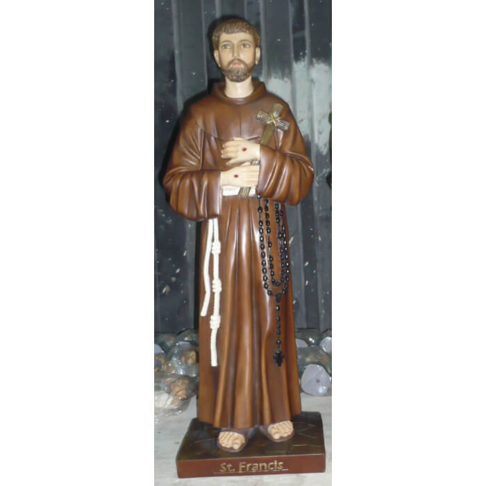 St. Francis 31 Inch , St. Francis Thirty One Inch Statue, St. Francis Saint Statue, 31 Inch St. Francis Statue, Thirty One Inch St. Francis Statue