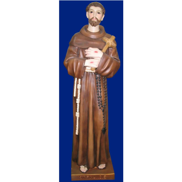 St. Francis 47 Inch , St. Francis Forty Seven Inch Statue, St. Francis Saint Statue, 47 Inch St. Francis Statue, Forty Seven Inch St. Francis Statue