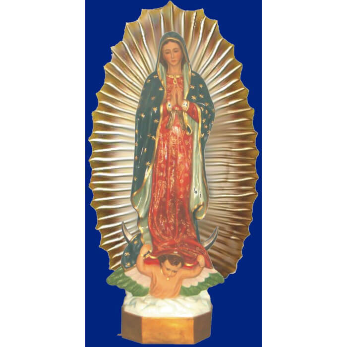Guadalupe 92 Inch Statue, Guadalupe Ninty Two Inch, Guadalupe Virgin Statue, 92 Inch Guadalupe, Ninty Two Inch Guadalupe Statue