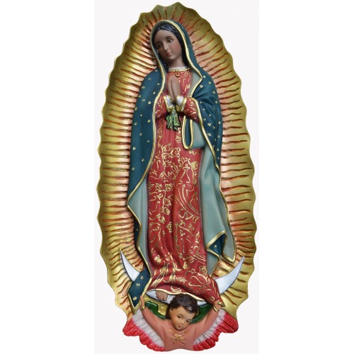 Guadalupe 15 Inch plaque, Guadalupe Fifteen Inch plaque, Guadalupe plaque Statue, 15 Inch Guadalupe plaque, Fifteen Inch Guadalupe plaque Statue