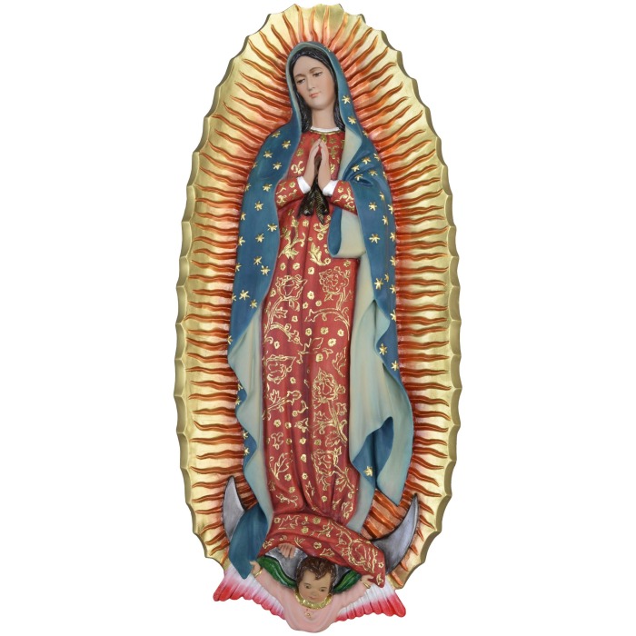 Guadalupe 28 Inch plaque, Guadalupe Twenty Eight Inch plaque, Guadalupe plaque Statue, 28 Inch Guadalupe plaque, Twenty Eight Inch Guadalupe plaque Statue