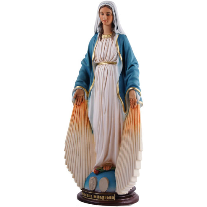 Lady of Grace 17 Inch with rays,Lady of Grace Seventeen Inch with rays,Lady of Grace with rays Statue,17 Inch Lady of Grace with rays,Seventeen Inch Lady of Grace with rays Statue