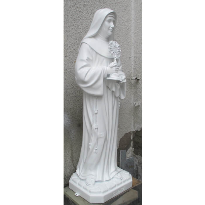 St. Clare 48 Inch, St. Clare Fourty Eight Inch, St. Clare Saint Statue, 48 Inch St. Clare Statue, Fourty Eight Inch St. Clare Statue